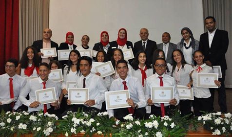 التعليم تكرم الطلاب الحاصلين على المراكز الأولى بالبطولة العربية فى الجمنزياد المدرسى العربى بلبنان