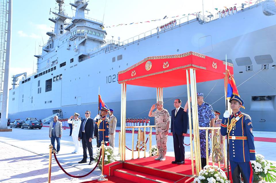 الرئيس عبد الفتاح السيسى يشهد الإحتفال بالعيد الخمسين للقوات البحرية