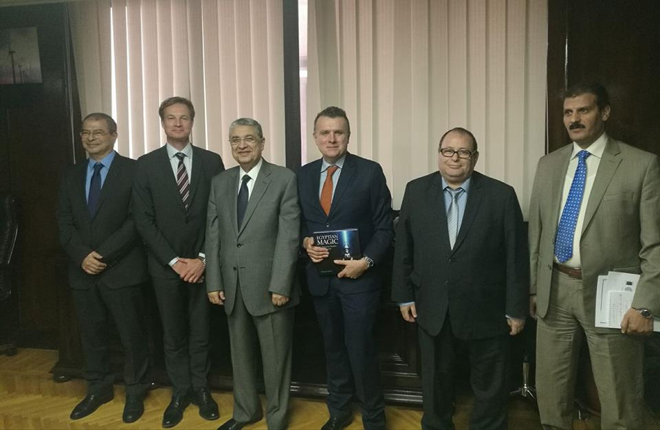 وزير الكهرباء يستقبل سفير السويد وسفير إيطاليا