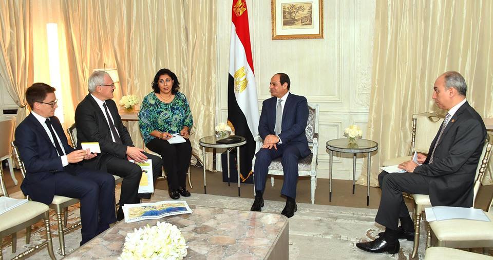 السيسى يستقبل رئيس مجلس إدارة شركة كهرباء فرنسا