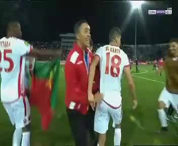 انتهت المباراة بفوز الواد البيضاوي المغربي علي النادي الاهلي 1/ 0