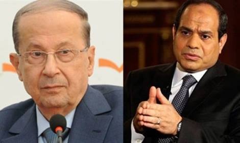 السيسى يتلقى اتصالا هاتفيا من الرئيس اللبنانى