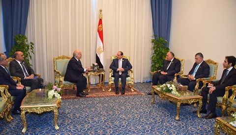 السيسى يستقبل رئيس منتدى الفكر العربى