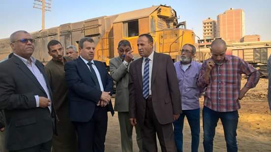 جولة مفاجأة لرئيس هيئة السكة الحديد لورش ديزل الواسطة ومحطة القطارات