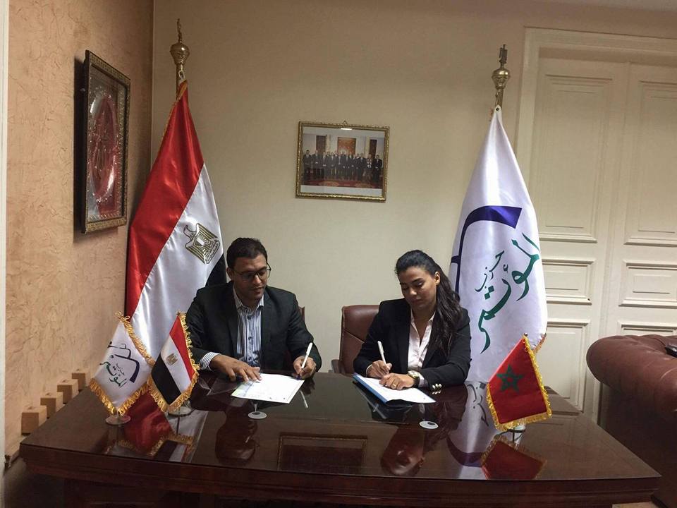 شباب مصر والمغرب يوقعان بروتوكول تعاون مشترك في إطار توصيات منتدي شباب العالم