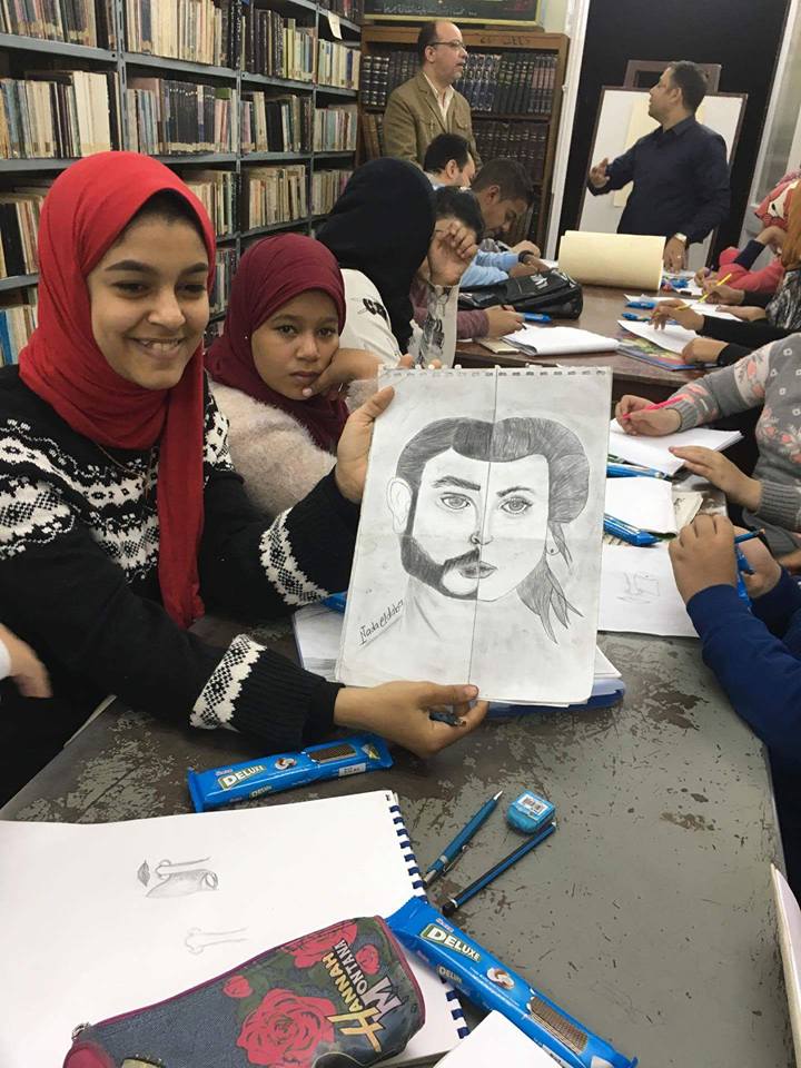 ورشة فنون تشكيلية لبيت جرجا ثقافة سوهاج