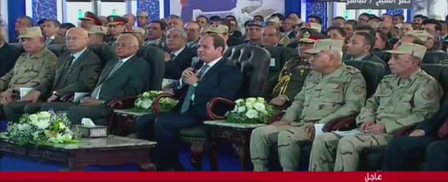 السيسي يعطى إشارة البدء لمشروع غليون للاستزراع السمكى بكفر الشيخ