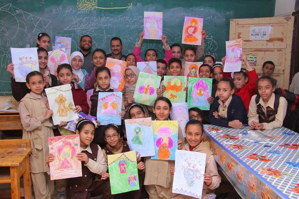ندوات ادبية وشعرية بمدرسة طارق بن زياد فى مشروع مدارسنا بالالوان 