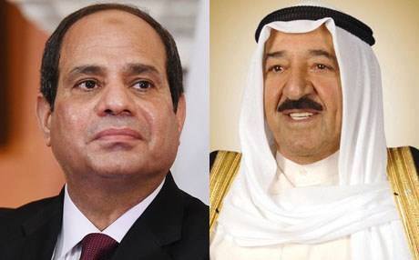أمير الكويت يعزي السيسي هاتفيا في شهداء العملية الإرهابية