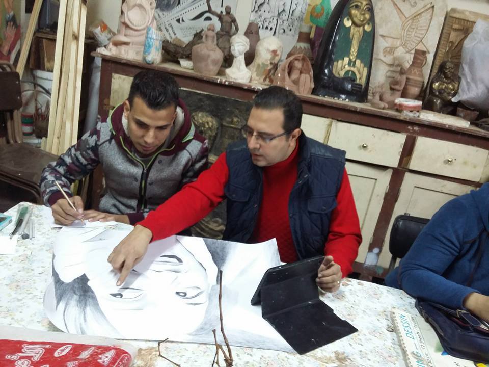 فعاليات ورش عمل مركز الإبداع و الفنون التشكيلية بمركز شباب المدينة (أ) بمحافظة المنيا