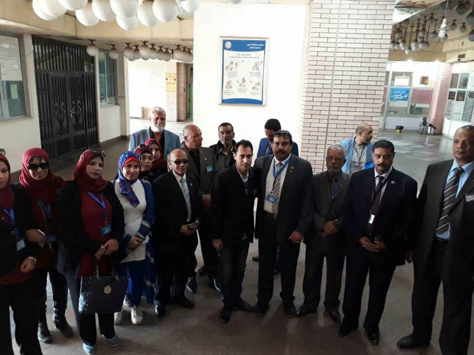 المجلس المصرى الدولى  لحقوق الإنسان يزور مصابي مسجد الروضة