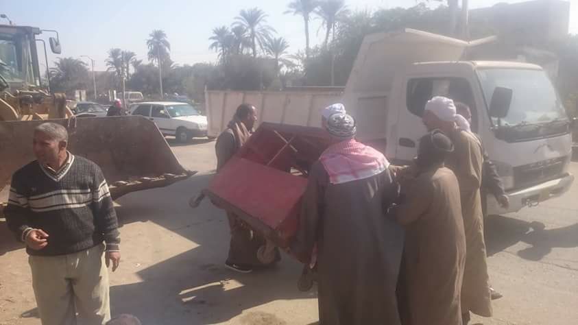 رفع 82 حالة إشغال ببني سويف