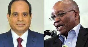 السيسى يتلقى اتصالا هاتفيا من رئيس جنوب افريقيا