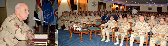 رئيس الأركان يلتقى دارسى المعاهد التعليمية للقوات المسلحة