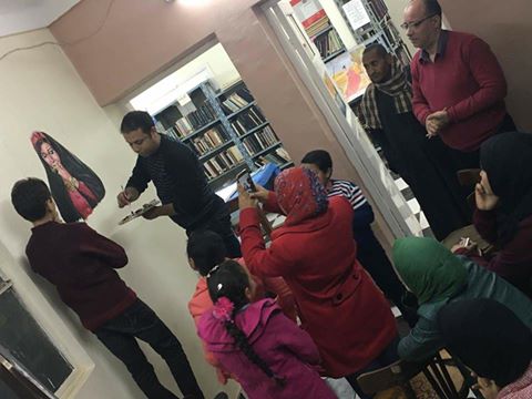 ورشة فنية ”رسم لوحة جدارية” ببيت جرجا ثقافة سوهاج