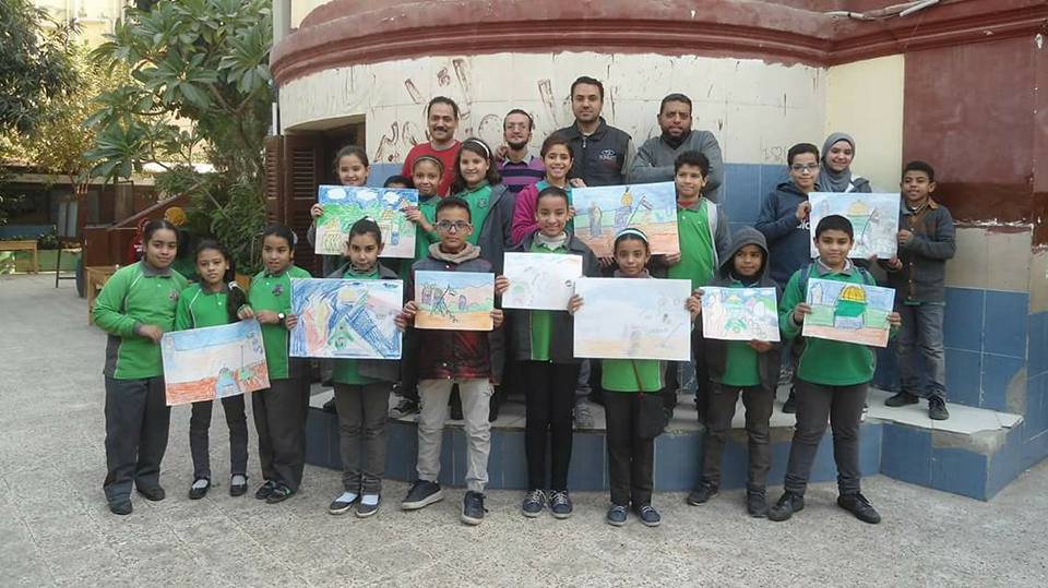 في حب القدس.. ضمن فعاليات مشروع مدارسنا بالألوان بقصر أحمد بهاء الدين للطفل