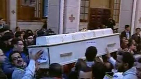 شاهد بث مباشر لجنازة شهداء حادث حلوان الإرهابي من كنيسة السيدة العذراء