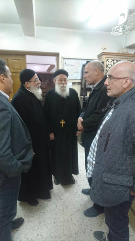 عبد السميع يقوم بجوله تفقدية لكنائس المحله الكبرى 