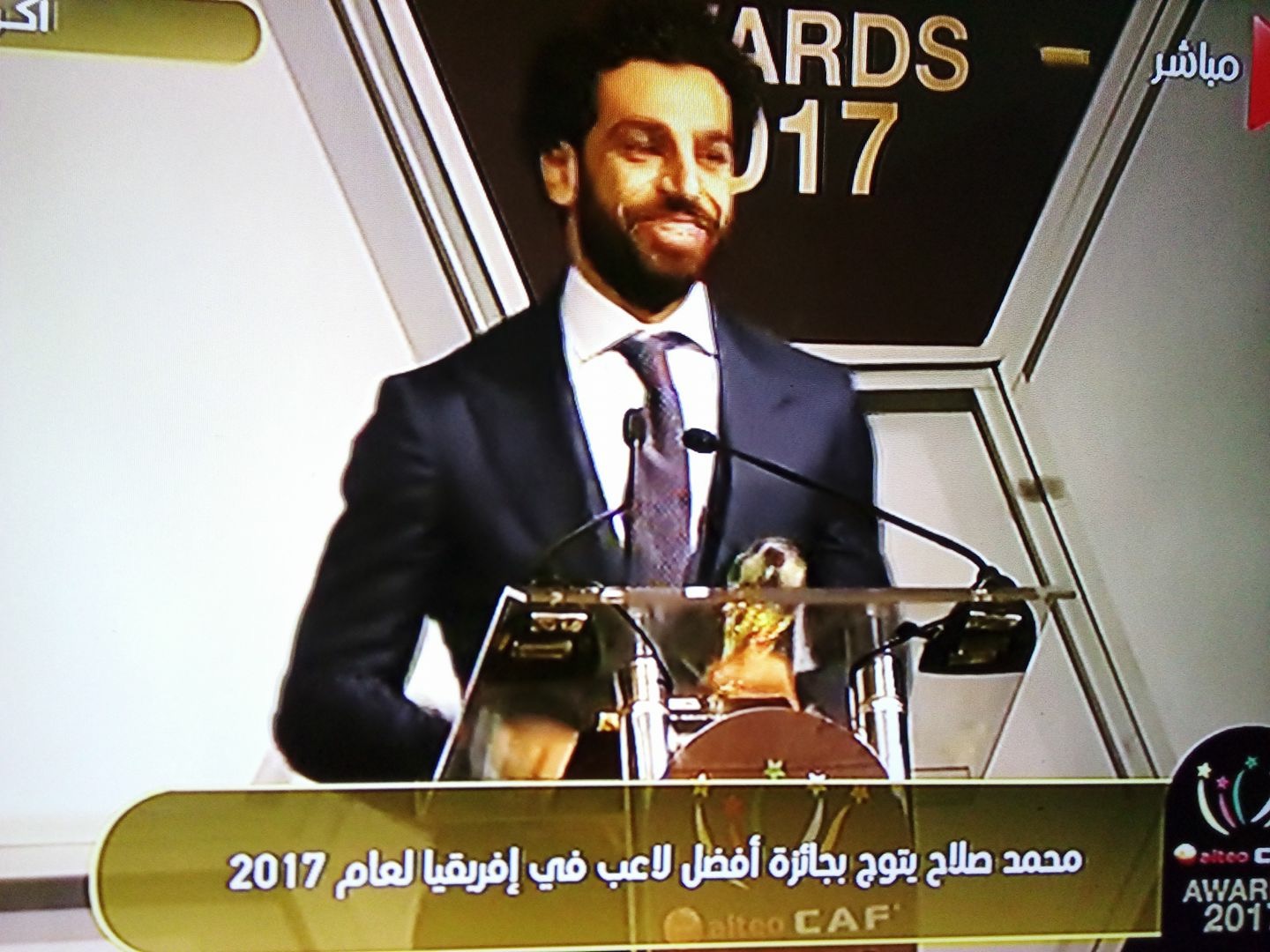 الفرعون المصري يفوز بجائزة أفضل لاعب في أفريقيا2017