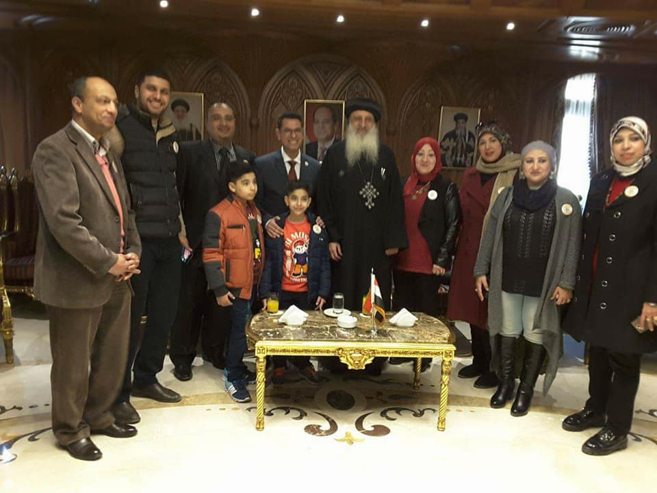 بالصور..وفد من مؤسسة« بكره لينا »فى زيارة لمطرانية طنطا