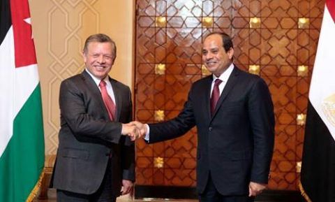 تفاصيل الاتصال الهاتفى الذى دار بين السيسى والملك عبد الله الثانى