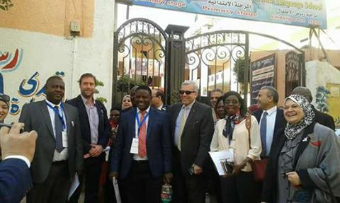 عجلان يرافق وفد مشترك من المجلس البريطاني والاغندي لمدرسة حسن أبو بكر الرسمية المتميزة للغات