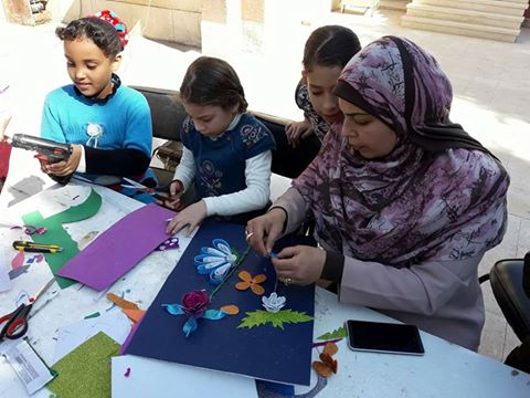 فوم ملون واشكال متنوعه بقصر احمد بهاء الدين للطفل