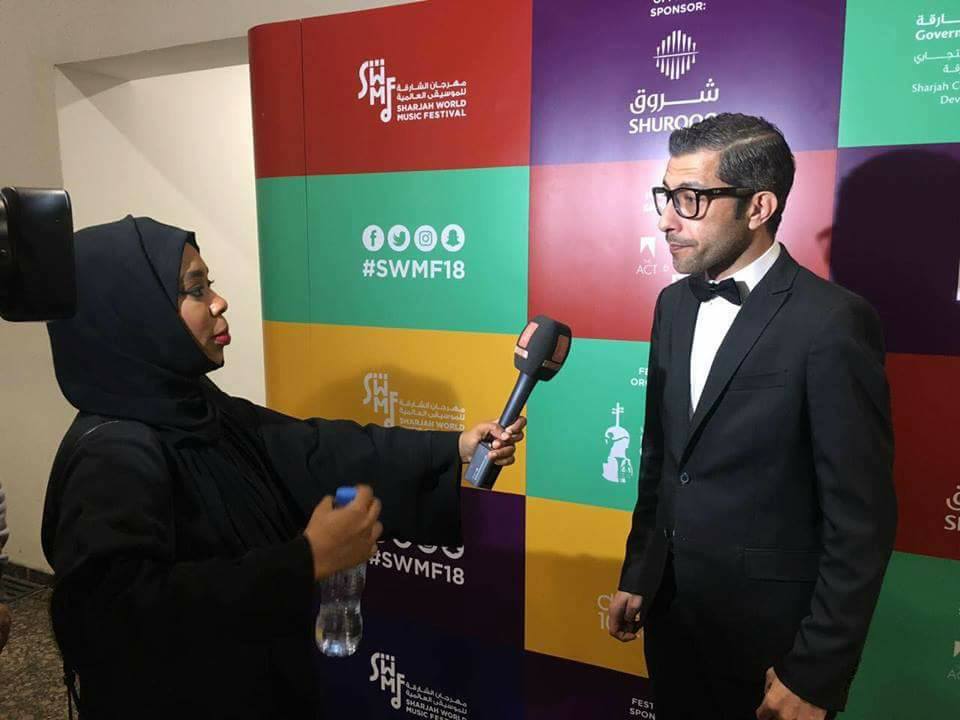 إستقبال مميز لـ وحيد ممدوح في مهرجان الشارقة للموسيقي العالمية