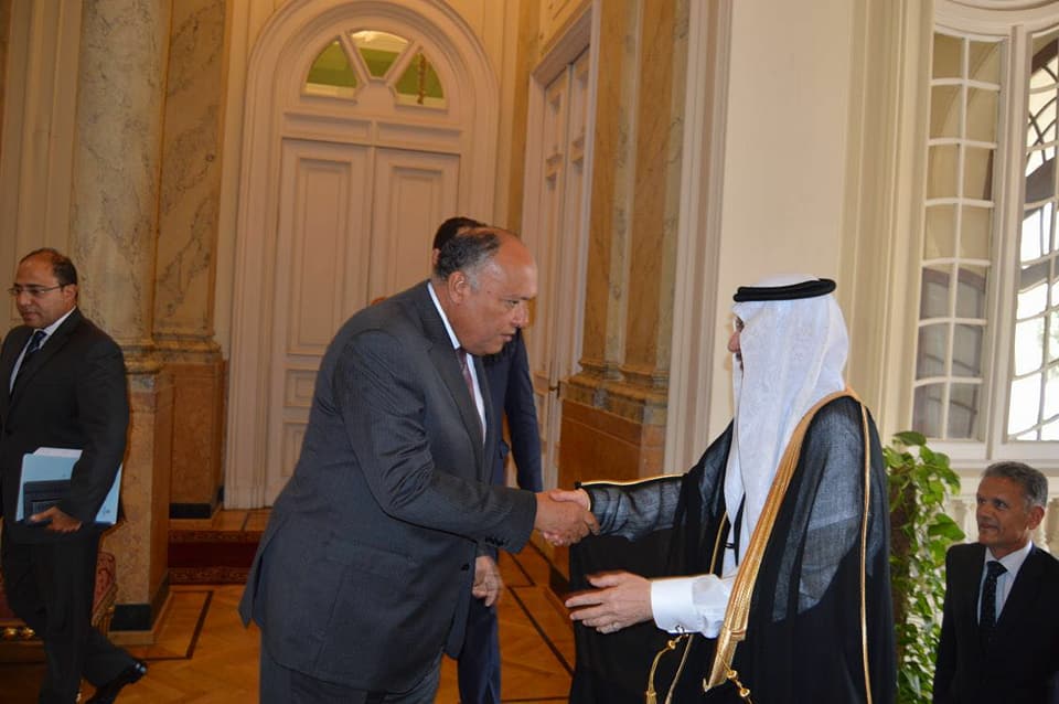 سامح شكري يستقبل أمين عام منظمة التعاون الإسلامي