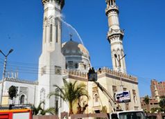 حملة نظافة مكبرة لتطوير ورفع كفاءة مسجد العارف بالله بسوهاج