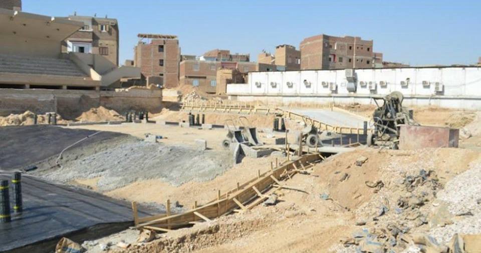 تجديد واحلال حمام سباحة مركز شباب قنا