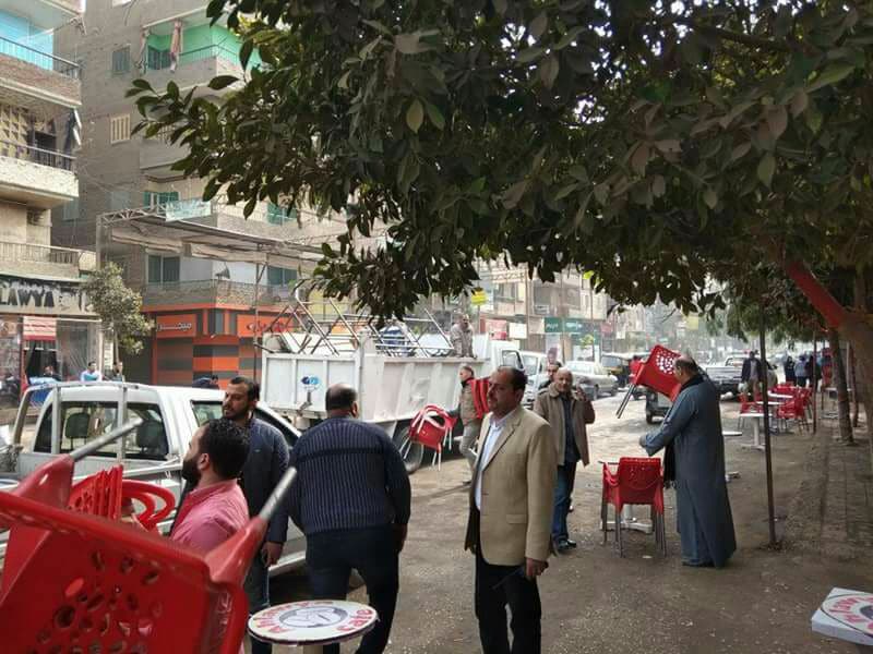 حمله لازاله  اشغالات الطريق  بشبرا الخيمه