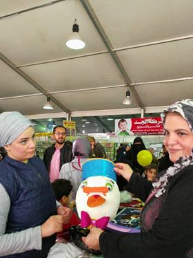 فعاليات أتوبيس الفن الجميل في مخيم الطفل بمعرض الكتاب