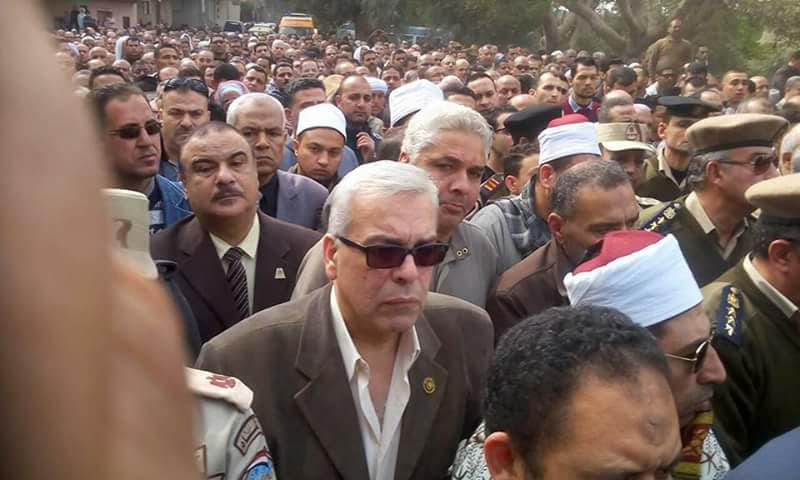 قيادات القليوبيه يشيعون جنازة الشهيد محمد عبد الحميد شهيد القوات المسلحة بالعملية الشاملة بسيناء