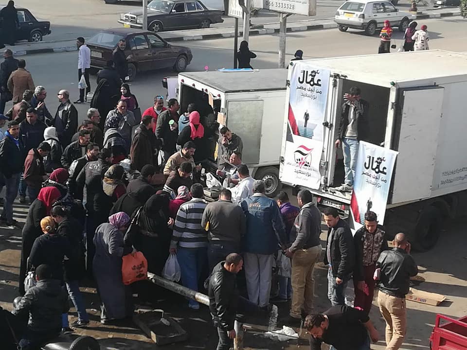 حملة كلنا معاك من اجل مصر تنفذ مبادرة ضد الغلاء في بورسعيد