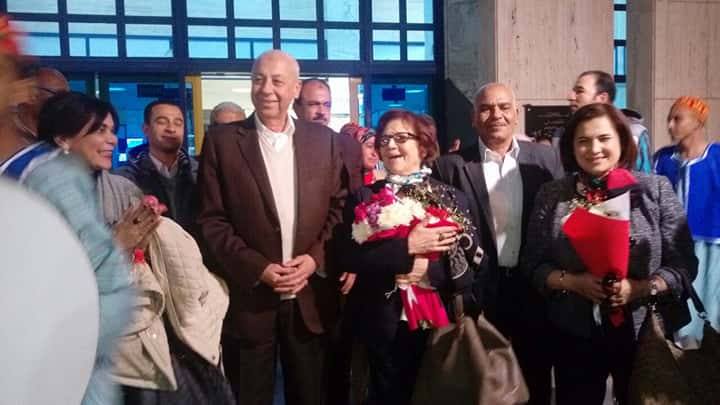 اسوان فنون شعبية تستقبل المناضلة الجزائرية ”جميلة بوحيرد”