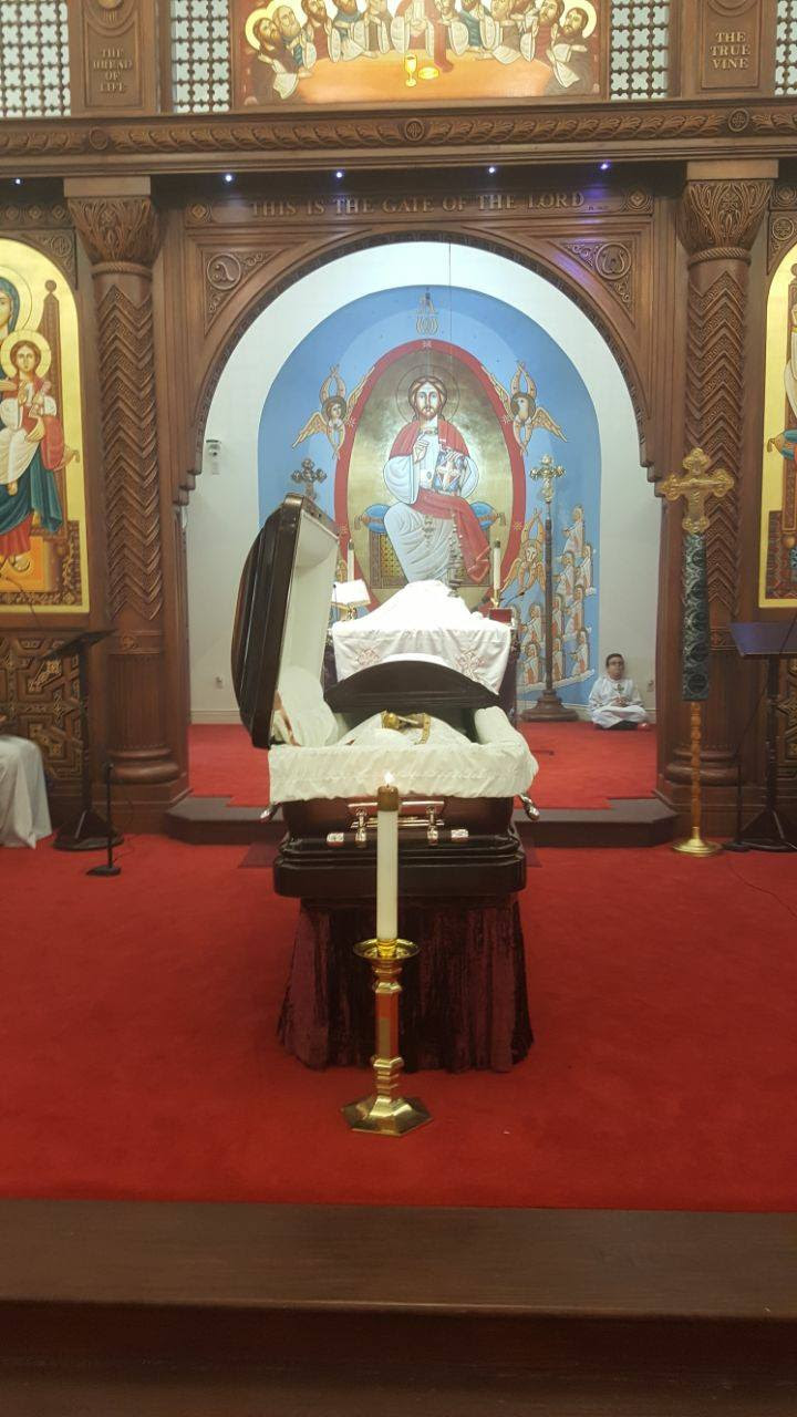 كلمة نيافة الأنبا شاروبيم في صلاة تجنيز المتنيح الأنبا بقطر