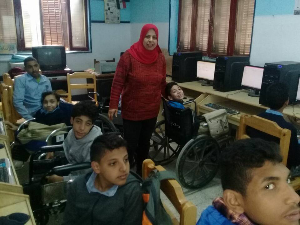 قصر شهداء 25 يناير ينظم أنشطة ترفيهية بمدرسة جنة الأطفال للمعاقين