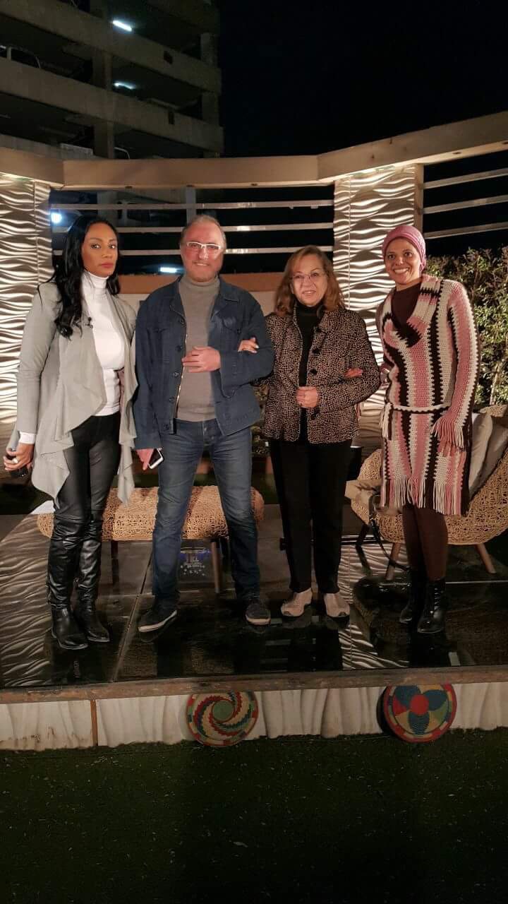 الصحفية إقبال بركة نجمة نجوم على ﻻيف على شاشة النايل ﻻيف