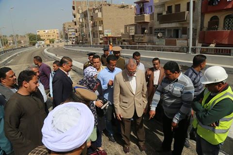 الانتهاء من أعمال رصف كوبري قوص العلوي