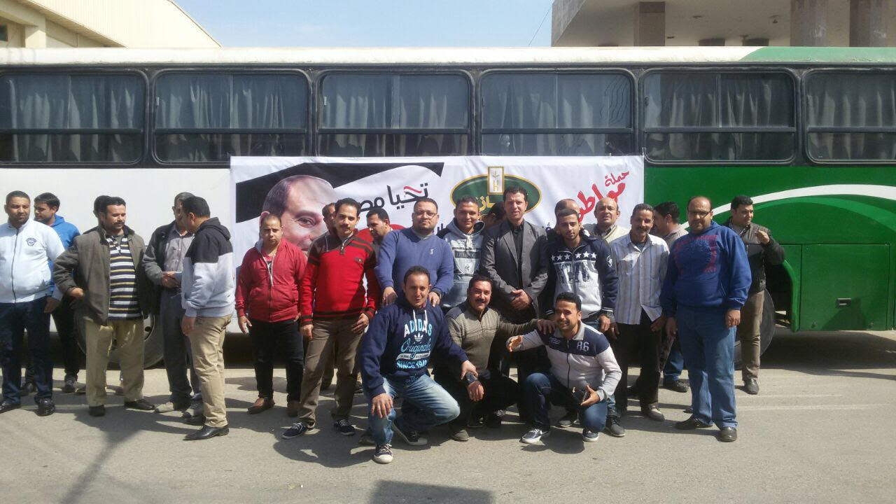 بالصور .. مسيرة حاشدة لحزبى المؤتمر وحماة وطن بالقليوبية لدعم السيسى فى انتخابات الرئاسة