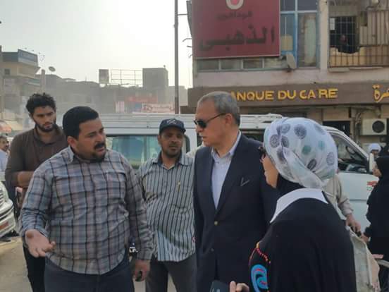 محافظ قنا يتفقد أعمال الرصف والنظافة والتجميل بمحيط كوبرى قوص العلوى