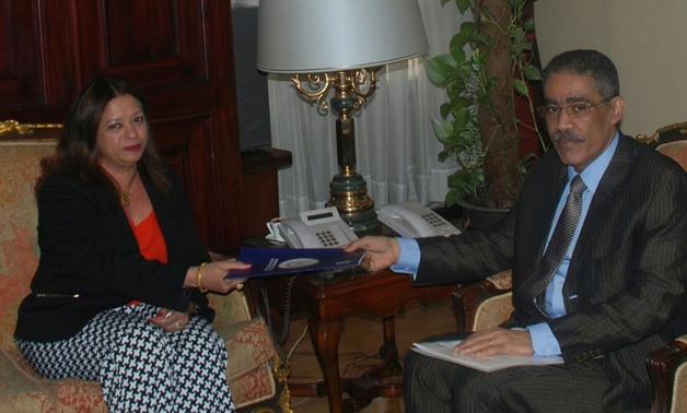 ضياء رشوان يستقبل رئيس مكتب هيئة الإذاعة البريطانية في القاهرة