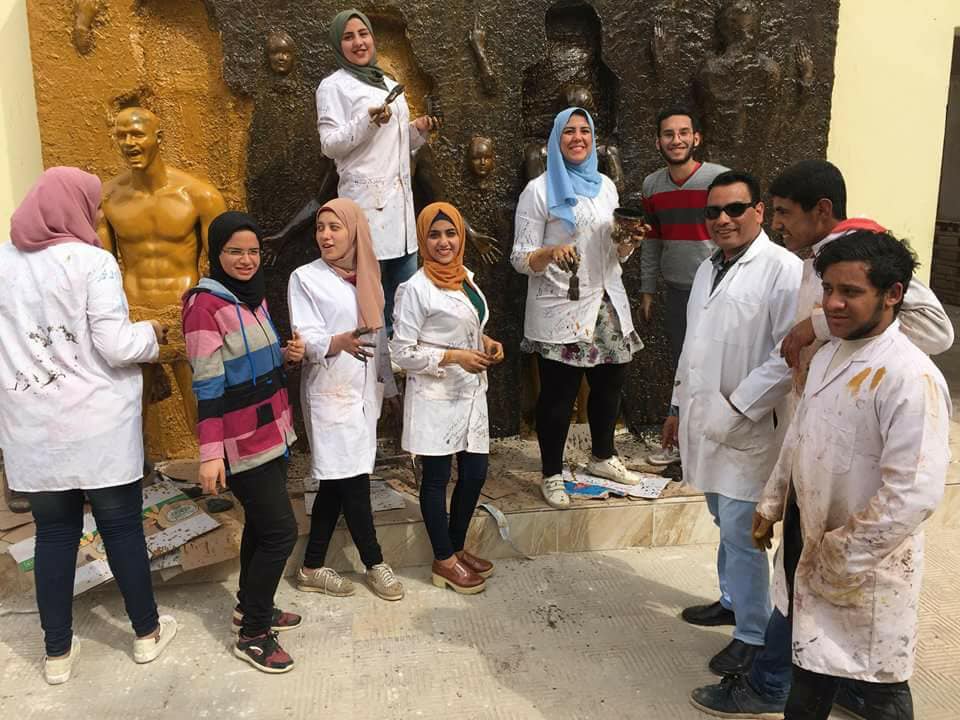 اعمال فنية متتوعة بكلية التربية النوعية جامعة المنصورة