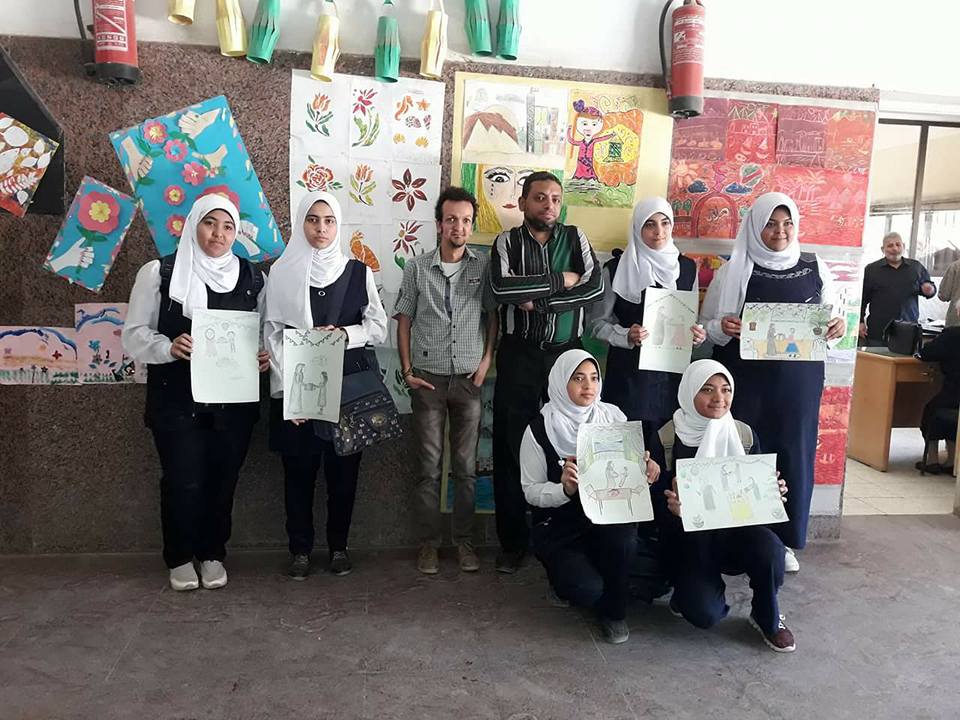 احتفالية ثقافية فنية مع العديد من المدرارس بقصر أحمد بهاء الدين للطفل