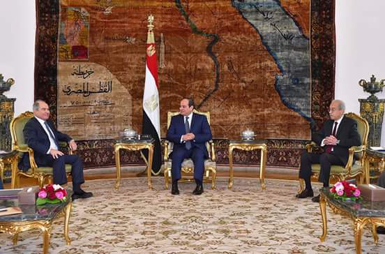السيسى يستقبل رئيس وزراء الاردن والوفد المرافق له