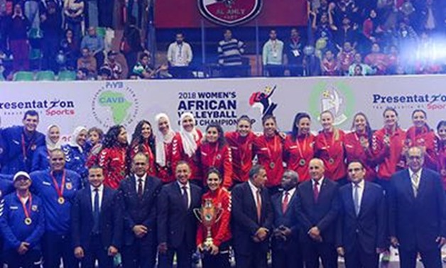 نساء الأهلي تستحوذ على لقب البطولة الإفريقية التاسعة للكرة الطائرة