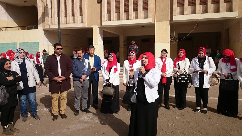 قافله في حب مصر تحت شعار (مصر نبنيها بحبنا ليها) ببسيون بالغربية