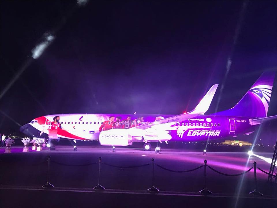 الاعلان عن طائرة مصر للطيران الرسمية للمنتخب القومي