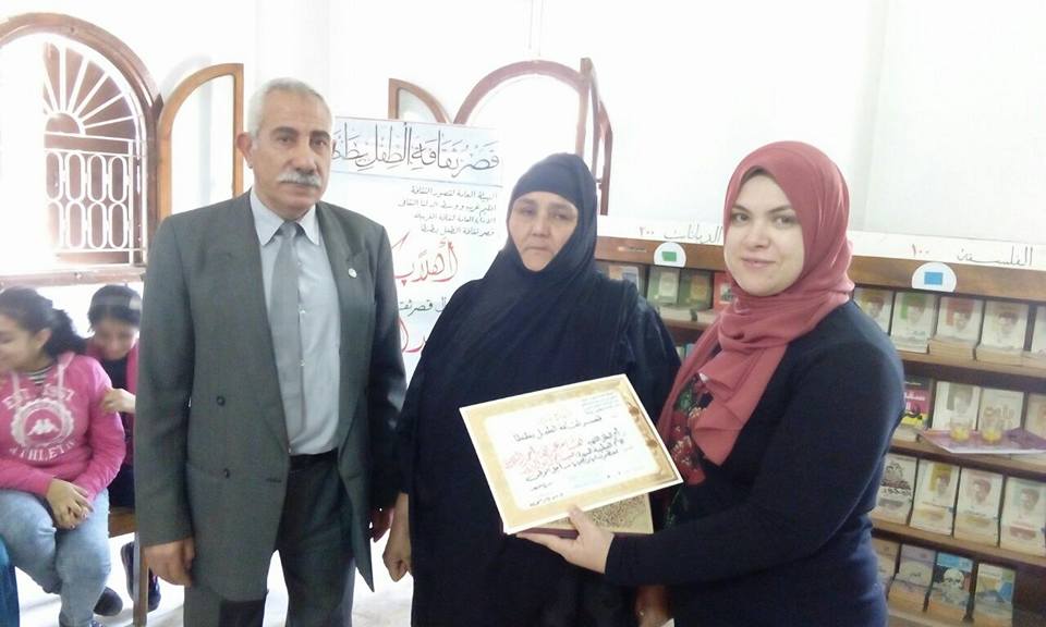 ” ثقافة الطفل ” بطنطا تكرم ام الشهيد كنموذج للام المصرية المثالية